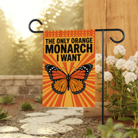 No Kings In America Garden Flag, Double Sided, The Only Orange Monarch I Want, Anti-Trump, Resist Racism Flag, Resist Fascism Flag