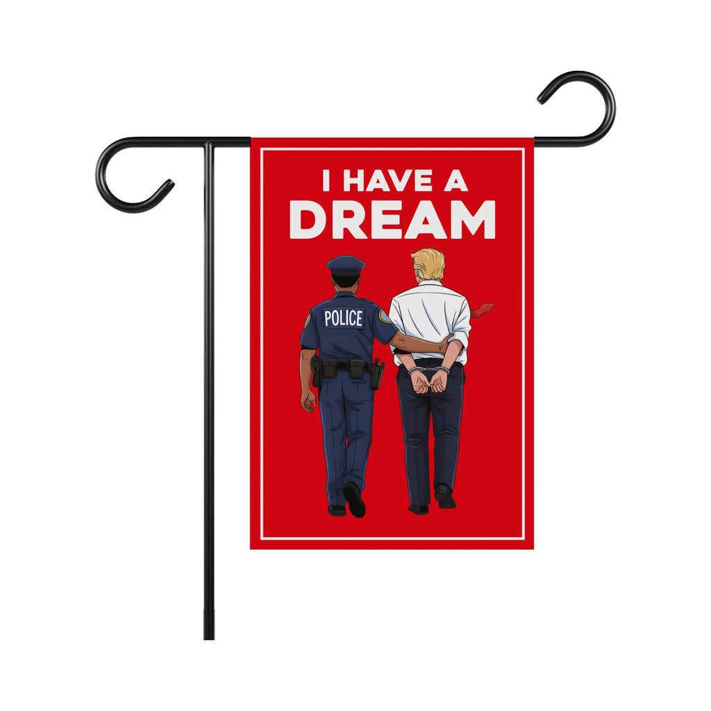 No Kings In America Garden Flag, Double Sided, I Have A Dream, Anti-Trump, Resist Racism Flag, Resist Fascism Flag