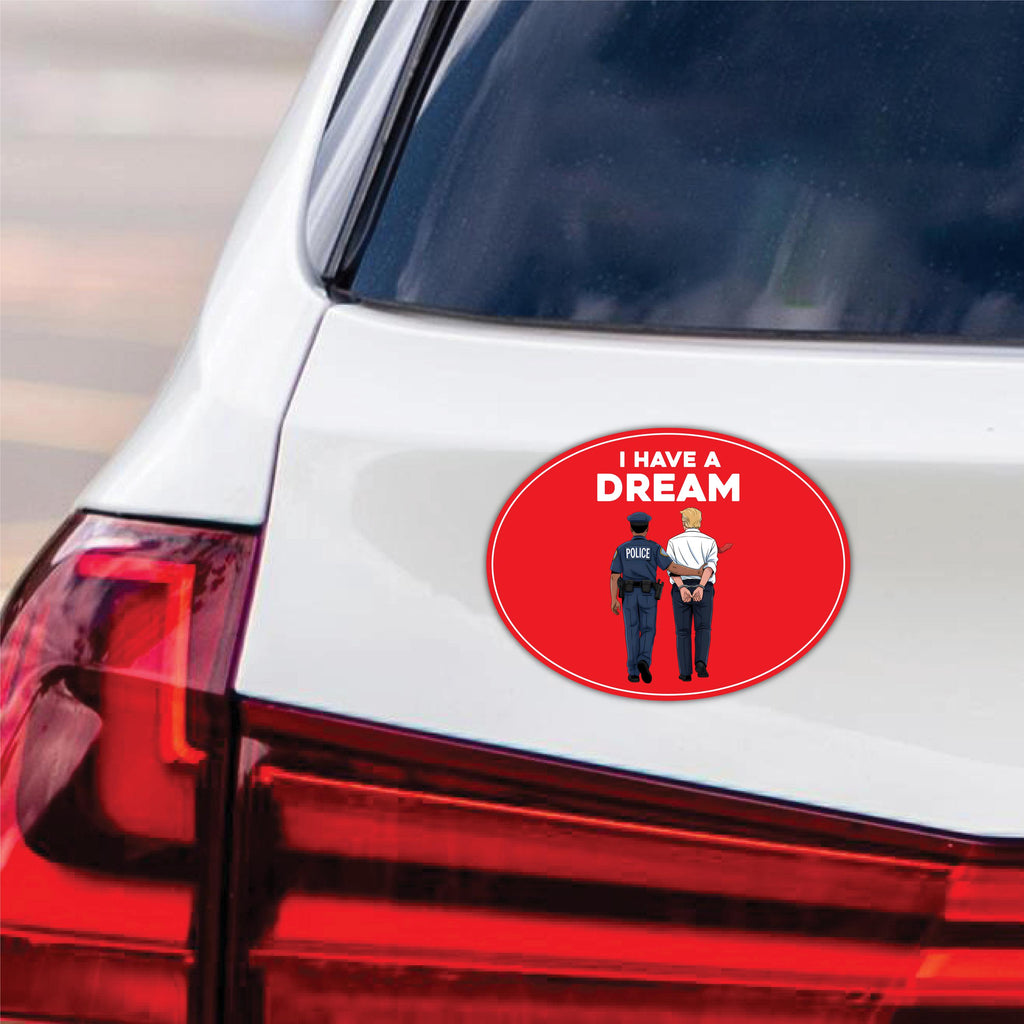 No Kings Protest Magnet, I Have A Dream, Anti-Trump, Resist Racism, Resist Fascism Vehicle Magnet, 6" x 4.5"