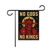No Kings In America Protest Garden Flag, Double Sided, Democracy Not Oligarchy, Anti-Trump, Resist Racism Flag, Resist Fascism Flag