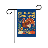 Anti-Trump Pro Immigrant Fall Protest Garden Flag, Thanksgiving Resist Fascism Yard Flag, Subtle Political Decor, Harvest Fall Outdoor Flag