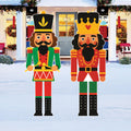 Christmas Nutcracker Yard Signs, Outdoor Tall Soldier Stakes, Holiday Garden Lawn Decorations for Xmas Porch, Pathway & Front Door Display