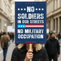 No Kings In America Protest Sign, Anti-Trump, WTF America, Democracy Not Oligarchy Political Activist Poster Resist Fascism Rally Sign