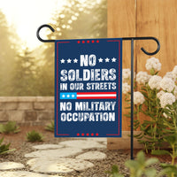 No Kings In America Garden Flag, Double Sided, WTF America, Democracy Not Oligarchy, Anti-Trump, Resist Racism Flag, Resist Fascism Flag