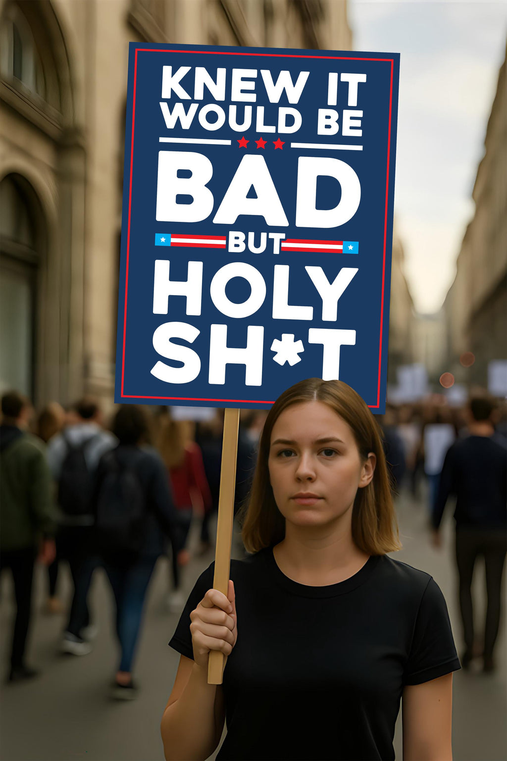No Kings In America Protest Sign, Anti-Trump, Different Hats, Democracy Not Oligarchy Political Activist Poster Resist Fascism Rally Sign