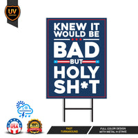 No Kings Protest Yard Sign - Democracy Not Oligarchy, Different Hat, Anti-Trump, Resist Racism, Resist Fascism Yard Sign with Metal H-Stake