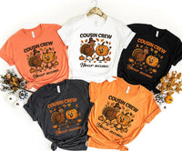 Custom Cousin Crew Thanksgiving Shirt, Personalized Family Thanksgiving Shirt, Matching Thanksgiving Kids Tee