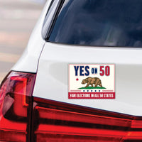 Yes on Prop 50 Magnet, California Political Reform Magnet, Anti-Gerrymandering Election Act Vehicle Magnet, 6" x 4.5"
