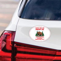 Yes on Prop 50 Magnet, California Political Reform Magnet, Anti-Gerrymandering Election Act Vehicle Magnet, 6" x 4.5"