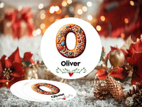 Personalized Christmas Present Labels, Custom Vinyl Sticker Sheets, Xmas Gift Name Tags, Holiday Wrapping Labels, Any Name Stickers