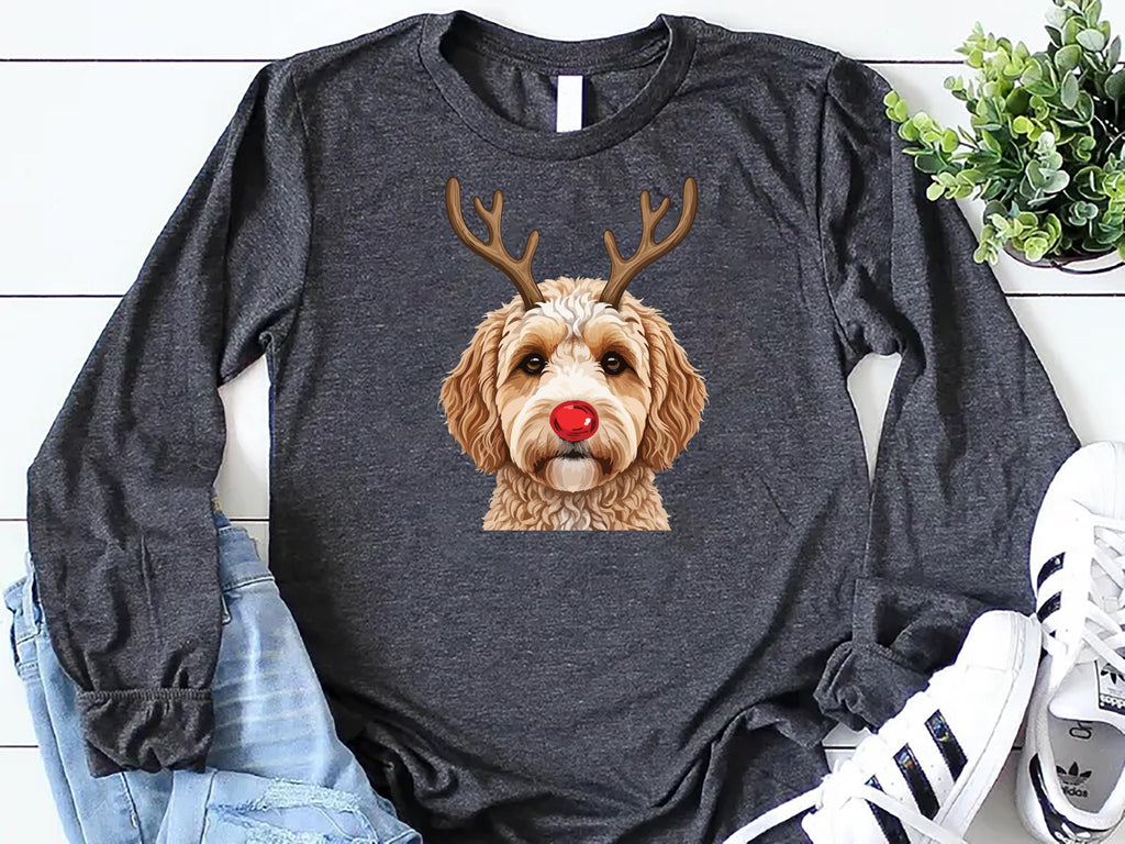Christmas Dog Long Sleeve Shirt, Dog Owner Christmas Gift Shirt, Christmas Tee