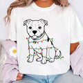 Cute Christmas Dog Shirt, Pitbull Holiday Shirt, Family Xmas Tee