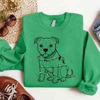 Cute Christmas Dog Sweatshirt, Pitbull Holiday Shirt, Family Xmas Sweatshirt