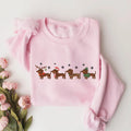 Dachshund Christmas Sweatshirt, Wiener Dog Holiday Shirt, Cute Christmas Dog Sweatshirt
