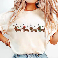 Dachshund Christmas Shirt, Wiener Dog Holiday Shirt, Cute Christmas Dog Tee