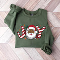 Black Santa Christmas Sweatshirt, Retro Black Santa Christmas Shirt, Joy Holiday Sweatshirt