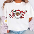Black Santa Christmas Shirt, Retro Black Santa Christmas Shirt, Joy Holiday Tee