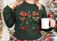 Stethoscope Christmas Nurse Sweatshirt, Christmas Nurse Shirt, Nurse Christmas Sweatshirt