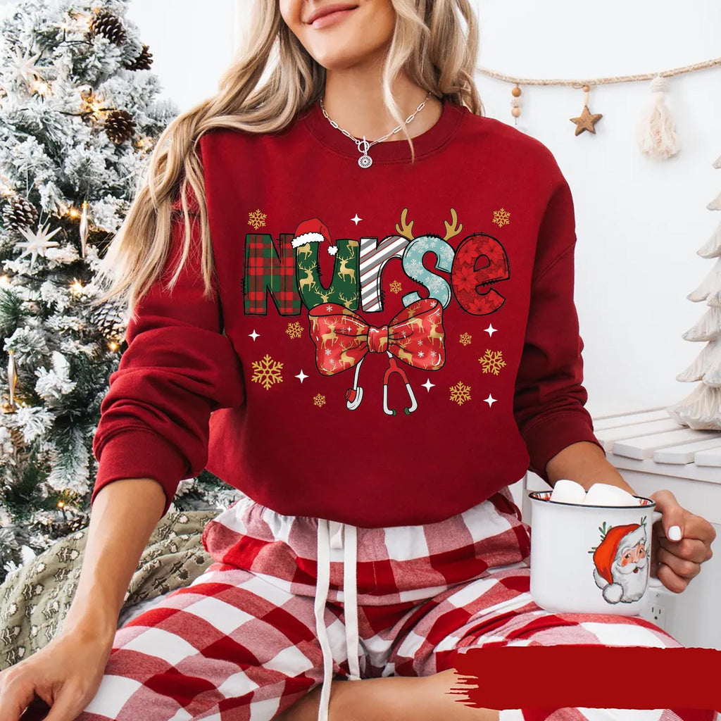 Christmas Nurse Sweatshirt, Christmas Nursing Shirt, Nurse Life Christmas Sweatshirt