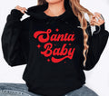 Santa Baby Hoodie, Santa Christmas Shirt, Preppy Christmas Hoodie