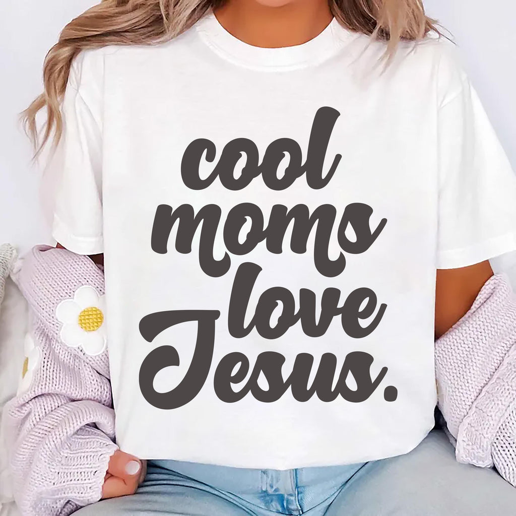 Jesus Shirt, Retro Jesus Shirt, Christian Tee, Cool Moms Love Jesus Shirt