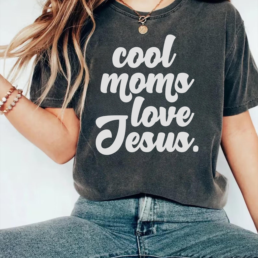 Jesus Shirt, Retro Jesus Shirt, Christian Tee, Cool Moms Love Jesus Shirt