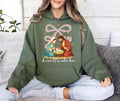 Jesus Christmas Coquette Bow Hoodie, Oh Come Let Us Adore Him Shirt, Nativity Scene Hoodie