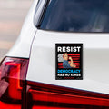 Democracy Has No Kings Magnet, No Kings In America Protest, Anti-Trump, Resist Racism Car Magnet, Resist Fascism Vehicle Magnet, 6
