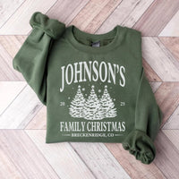 Personalized Family Christmas Sweatshirt, Matching Family Christmas Shirt, Custom Name Christmas Sweatshirt