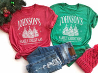 Personalized Family Christmas Shirt, Matching Family Christmas Shirt, Custom Name Christmas Tee
