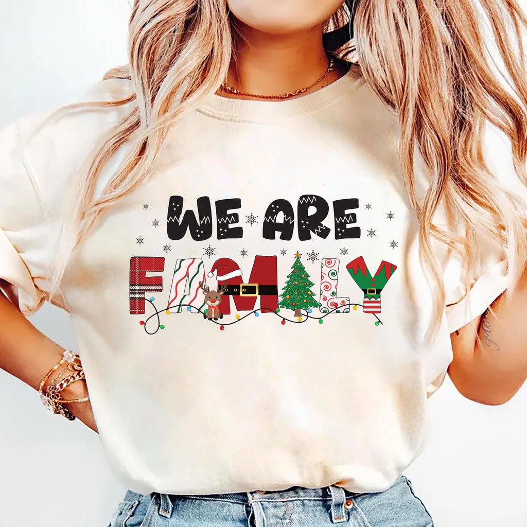 We Are Family Christmas Shirt, Family Matching Christmas Shirt, Matching Xmas Tee