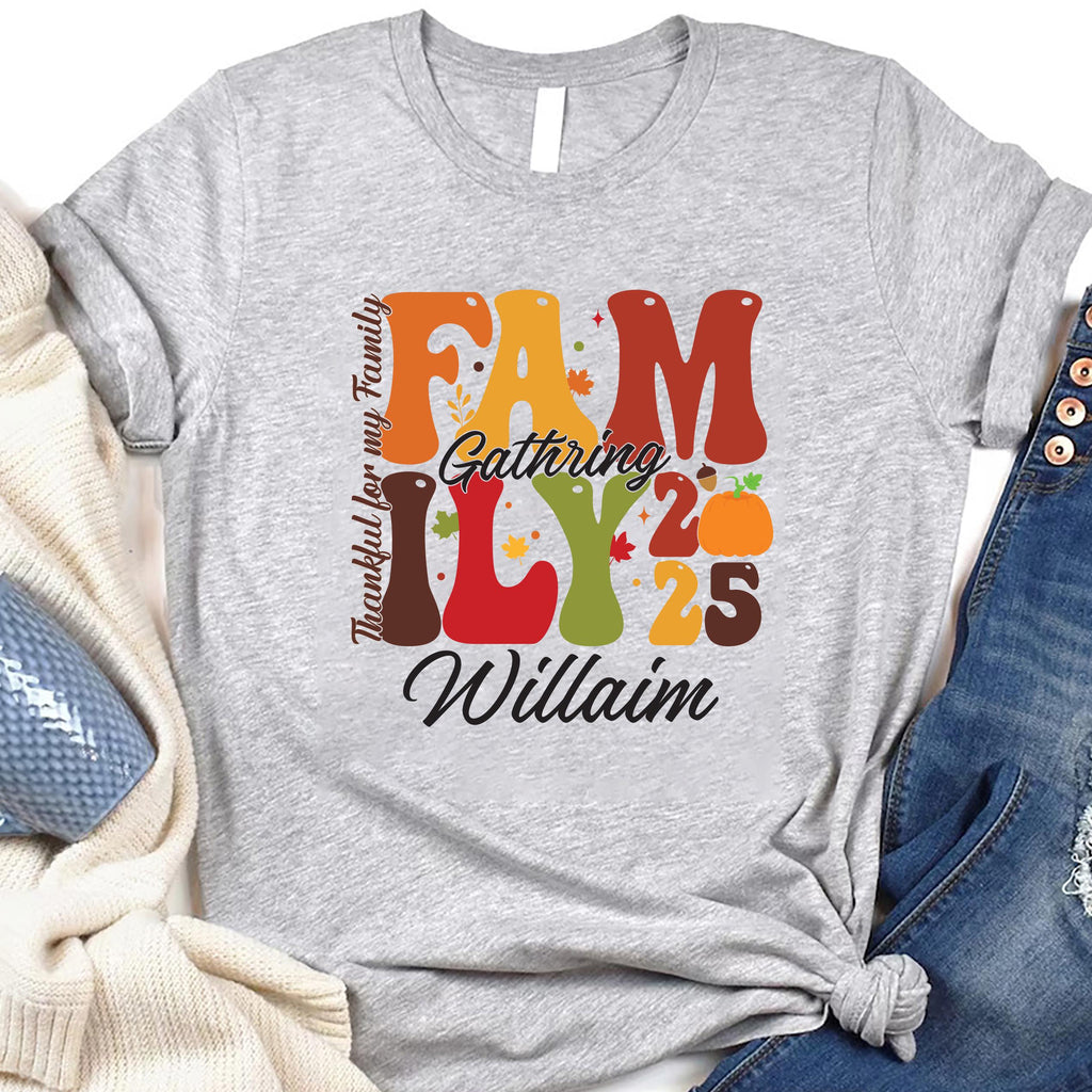 2025 Family Thanksgiving Gathering Shirt, Thanksgiving Family Shirt, Fall Family Gift Tee