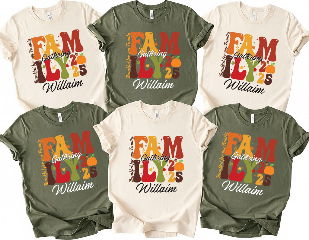 2025 Family Thanksgiving Gathering Shirt, Thanksgiving Family Shirt, Fall Family Gift Tee