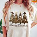 Howdy Christmas Shirt, Western Christmas Shirt, Retro Christmas Tree Tee