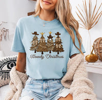 Howdy Christmas Shirt, Western Christmas Shirt, Retro Christmas Tree Tee