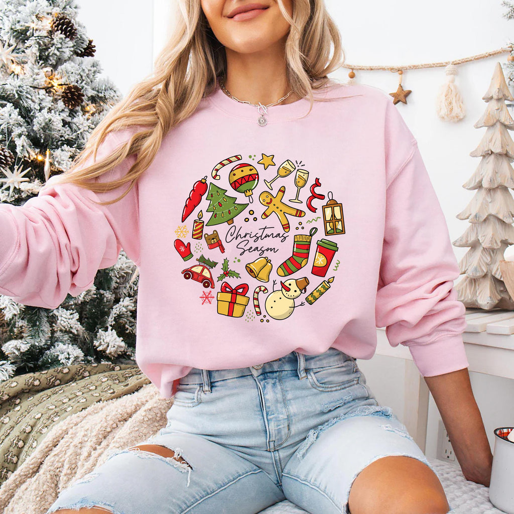 Preppy Christmas Season Shirt, Coquette Christmas Tree Shirt, Watercolor Christmas Tee