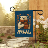 Resist Fascism Christmas Protest Garden Flag, Double Sided, No Kings In America, Protect Democracy, Anti-Trump Flag, Anti Fascist Flag