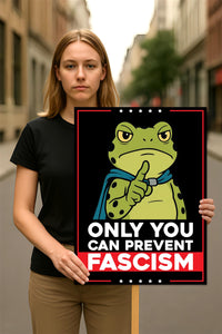 Portland Frog Anti-ICE Protest Sign, Anti-Trump, No Kings In America, Protect Democracy Political Activist Poster, Resist Fascism Rally Sign