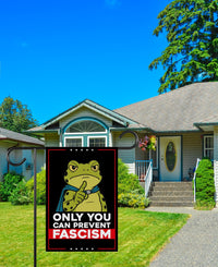 Portland Frog Anti-ICE Protest Garden Flag, Double Sided, No Kings In America, Protect Democracy, Anti-Trump Flag, Resist Fascism Flag