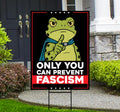 Portland Frog Anti-ICE Protest Yard Sign - Anti-Trump, No Kings In America, Protect Democracy, Resist Fascism Yard Sign with Metal H-Stake