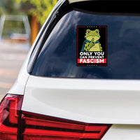 Portland Frog Anti-ICE Protest Vinyl Sticker, Protect Democracy, Anti-Trump, No Kings Protest Sign, Resist Fascism Bumper Sticker, 6" x 4.5" ()