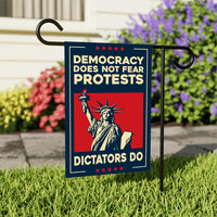 Statue of Liberty Protest Garden Flag, Double Sided, No Kings In America, Protect Democracy, Anti-Trump Flag, Anti Fascist Flag