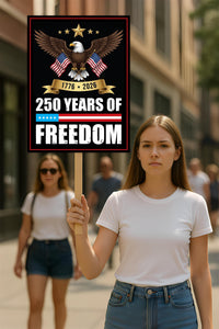 America 250 Anniversary 250 YEARS Protest Sign, Anti-Trump, No Kings In America, Protect Democracy Political Poster, Anti Fascist Rally Sign