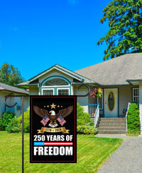 America 250 Anniversary 250 YEARS Protest Garden Flag, Freedom, No Kings In America, Protect Democracy, Anti-Trump, Anti Fascist Flag