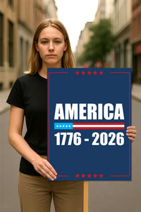 America 250 Anniversary 250 YEARS Protest Sign, Anti-Trump, No Kings In America, Protect Democracy Political Poster, Anti Fascist Rally Sign