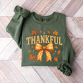 Thankful Sweatshirt, Coquette Fall Shirt, Autumn Pumpkin Sweatshirt