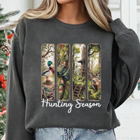 Hunting Season Sweatshirt, Camo Coquette Bow Shirt, Deer Hunting Sweatshirt