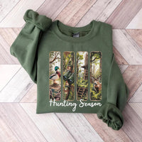 Hunting Season Sweatshirt, Camo Coquette Bow Shirt, Deer Hunting Sweatshirt
