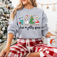 Christmas Goose Nurse Sweatshirt, Funny Holiday RN Shirt, Cute Medical Staff Xmas Sweatshirt