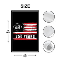 America 250 Anniversary 250 YEARS Protest Garden Flag, Freedom, No Kings In America, Protect Democracy, Anti-Trump, Anti Fascist Flag